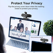EMEET C60E 4K Webcam, 1440P, Autofocus, USB