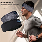 Écouteurs Bluetooth bandeau sport sommeil, masque yeux musical sans fil