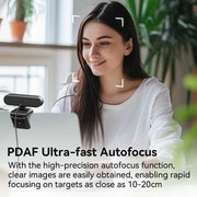 EMEET C60E 4K Webcam, 1440P, Autofocus, USB