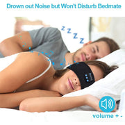 Écouteurs Bluetooth bandeau sport sommeil, masque yeux musical sans fil