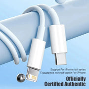 Câble USB C vers Lightning 20W PD pour iPhone 14/13/12/11