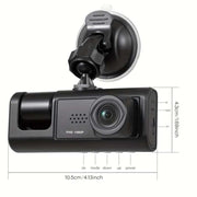 Dash Cam 1080P, IR, 3 Caméras, Enregistrement Boucle