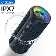 Ortizan Enceinte Bluetooth 40W, Basses, IP7, 30H Autonomie