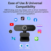 EMEET C60E 4K Webcam, 1440P, Autofocus, USB